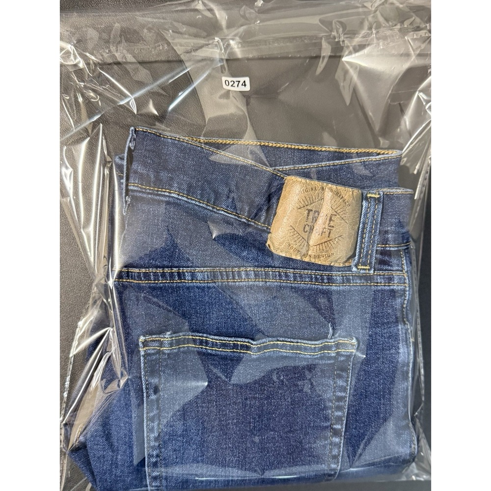 True Craft Athletico Jeans Mens 30x30 Dark Wash Straight Stretch Denim - Picture 9 of 9